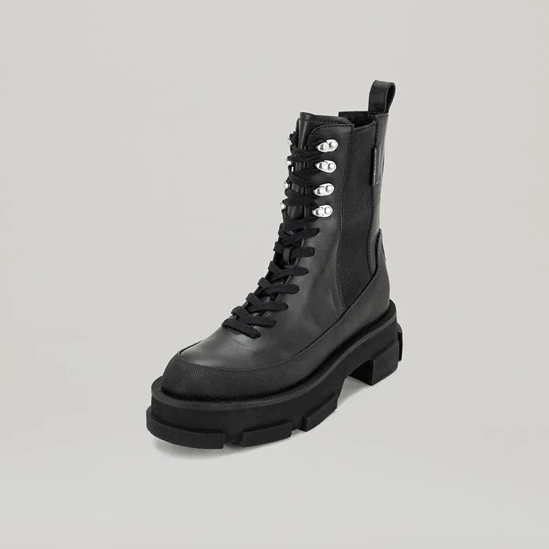 both - GAO PLATFORM CHELSEA HIGH BOOTS-BLACK sold by both product image thumbnail 4
