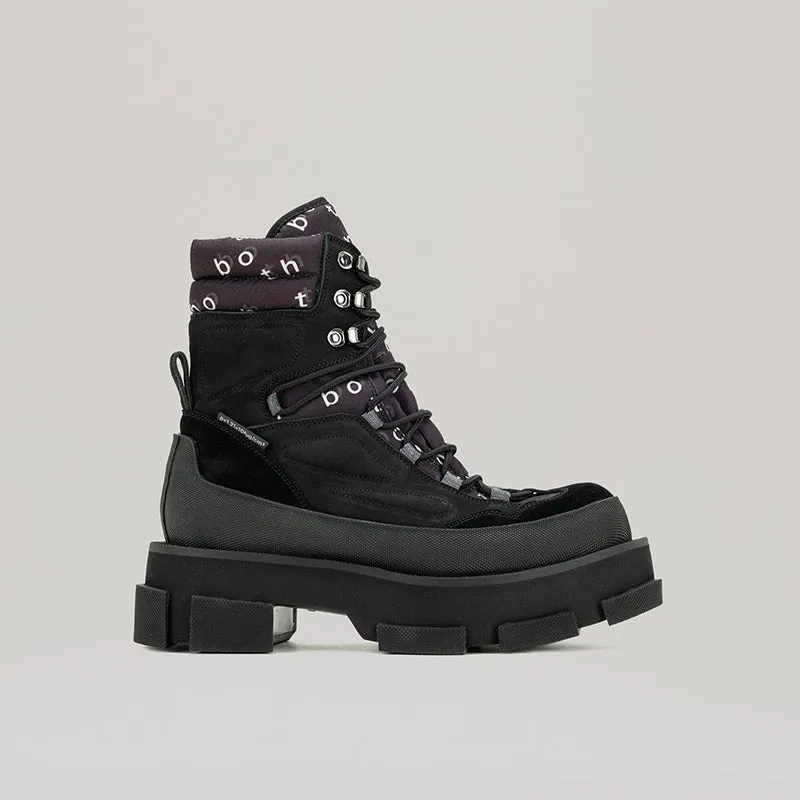 both - GAO PLATFORM MOUNTAIN BOOT-BLACK sold by both