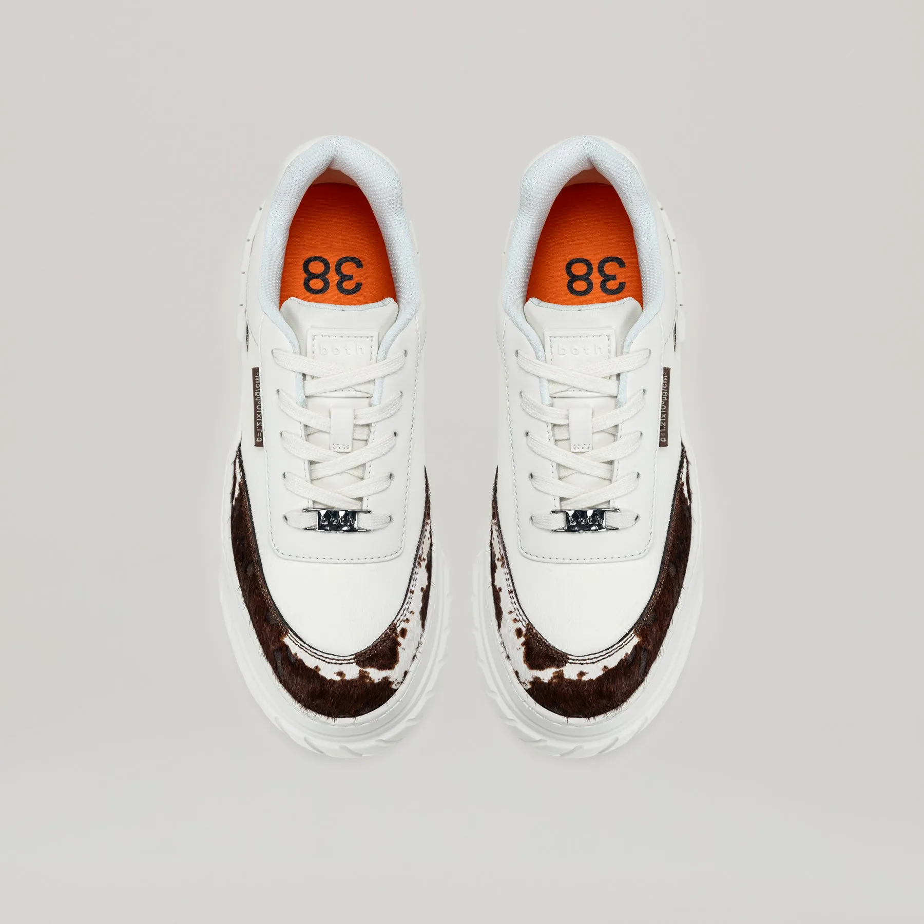 both - TYRES PLATFORM SNEAKER-WHT/BRN sold by both product image thumbnail 5