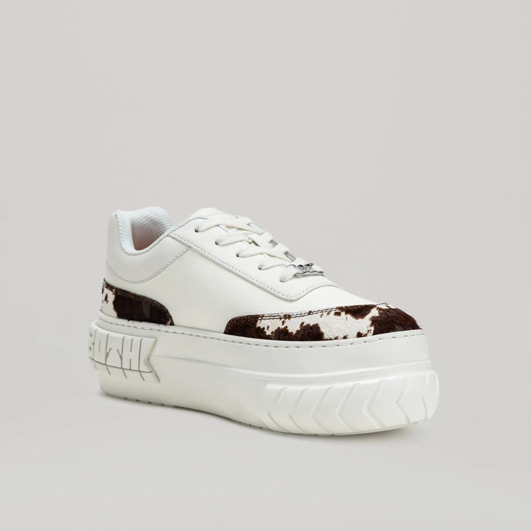both - TYRES PLATFORM SNEAKER-WHT/BRN sold by both product image thumbnail 2