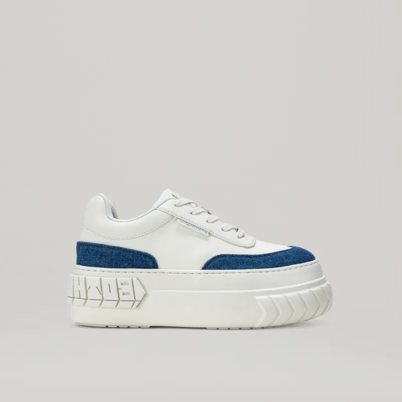 both - TYRES PLATFORM SNEAKER-WHI/DEN sold by both