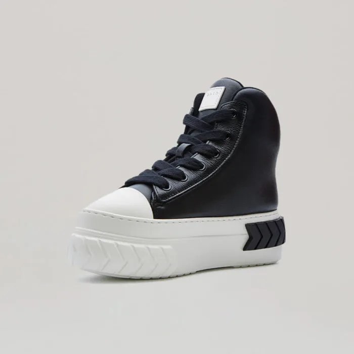 both - TYRES PLATFORM HI-TOP PADDED SNEAKER-WHI/BLK sold by both product image thumbnail 2