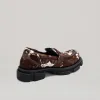 both - GAO PIERCED LOAFER-BROWN/CREAM sold by both