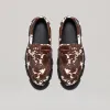 both - GAO PIERCED LOAFER-BROWN/CREAM sold by both