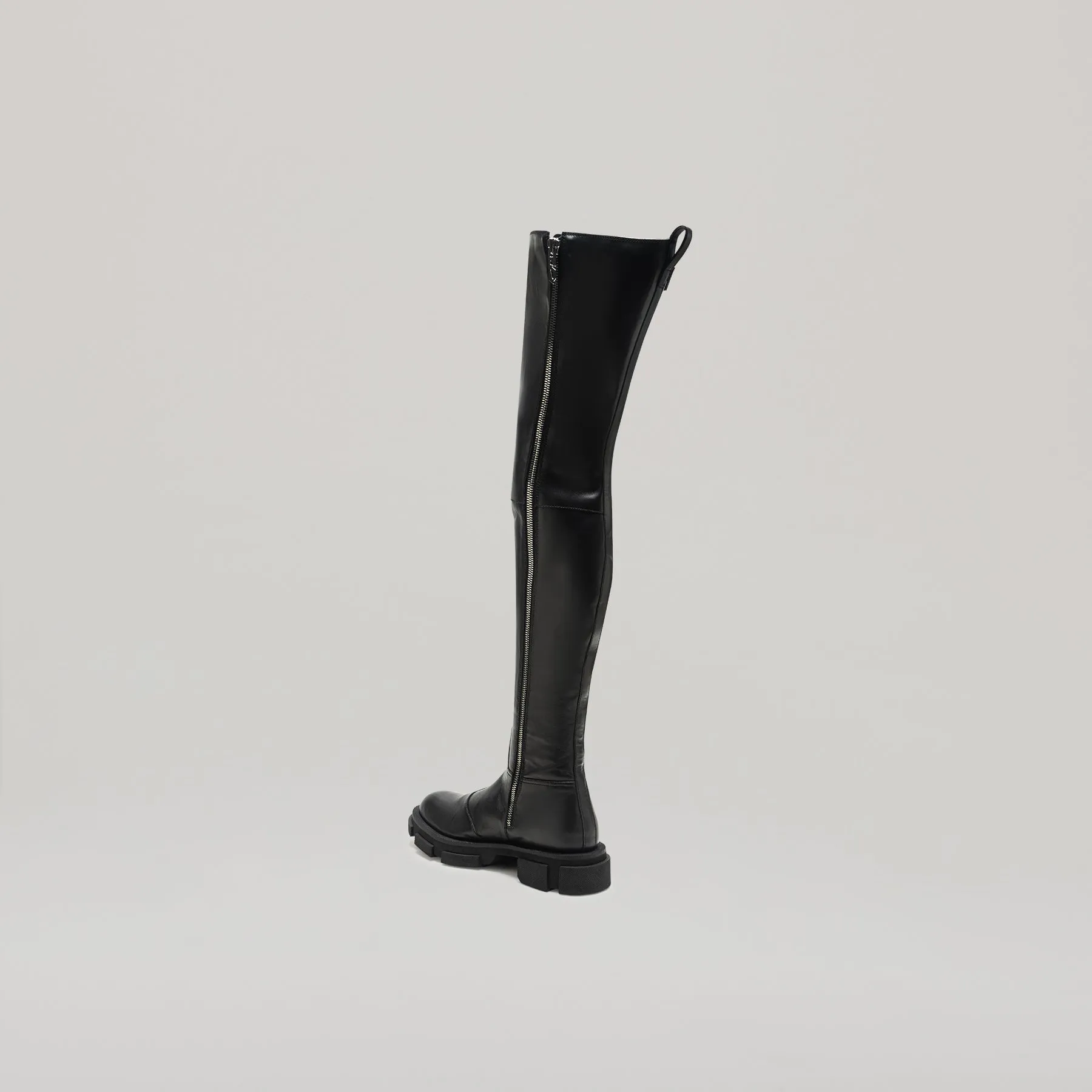 both - GAO PIERCED THIGH HIGH BOOT-BLACK sold by both product image thumbnail 3