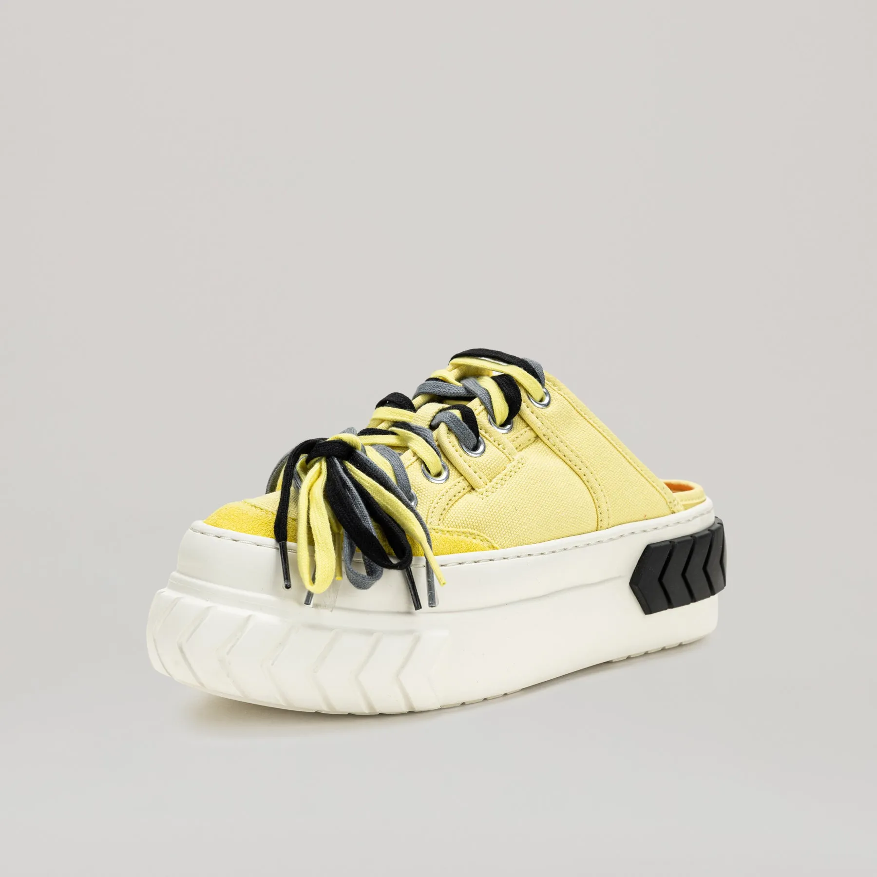 both - TYRES PLATFORM MULTI-LACED MULES-BLACK/YELLOW sold by both product image thumbnail 3