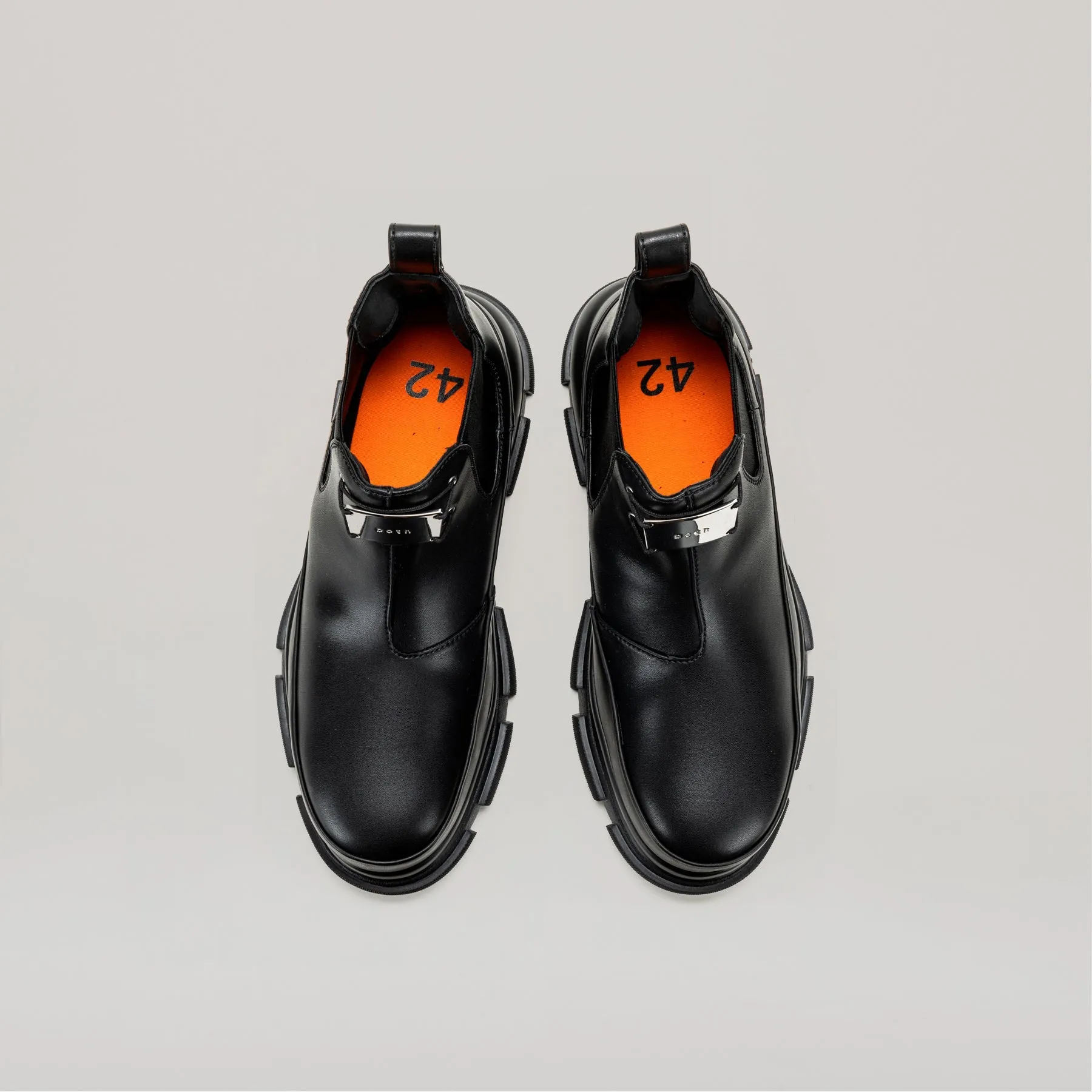 both - GAO EVA METAL LOGO ANKLE BOOT-BLACK sold by both product image thumbnail 5