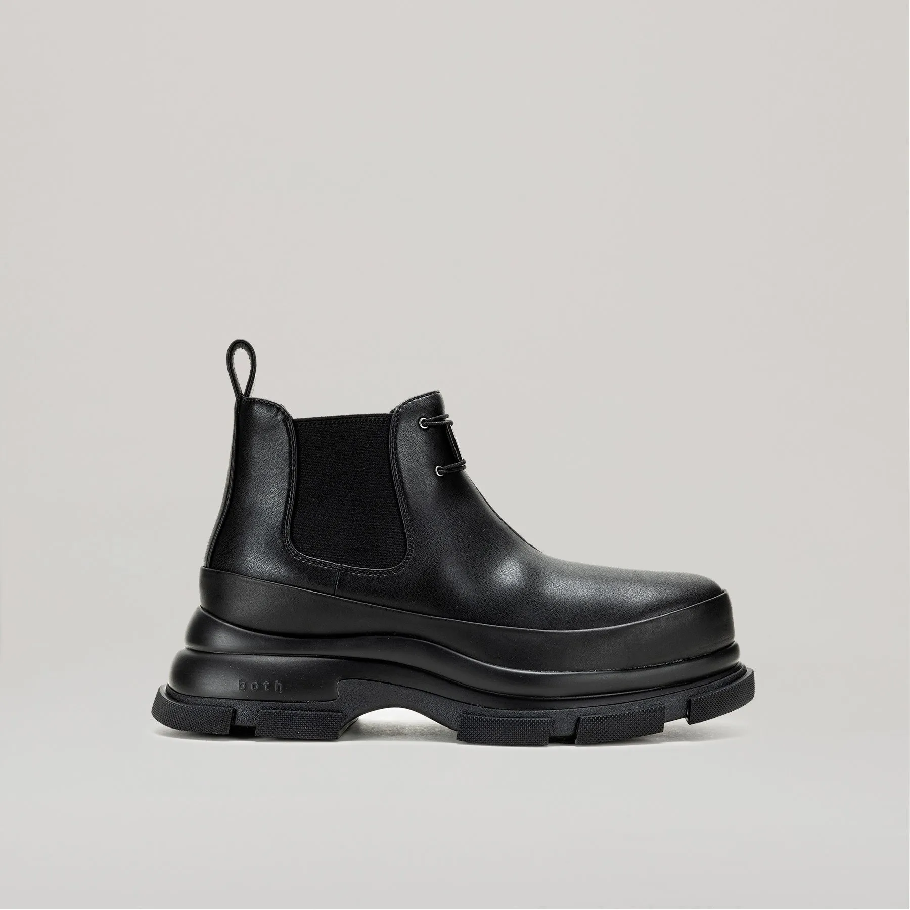 both - GAO EVA METAL LOGO ANKLE BOOT-BLACK sold by both