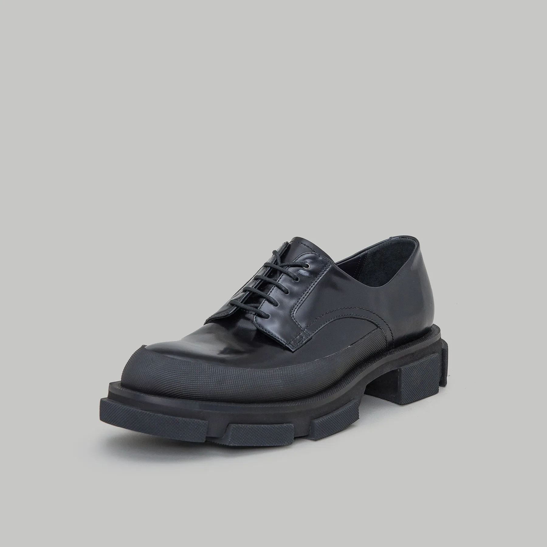 both - GAO DERBIES-SPAZZOLATO-BLACK sold by both product image thumbnail 4