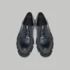 both - GAO DERBIES-SPAZZOLATO-BLACK sold by both