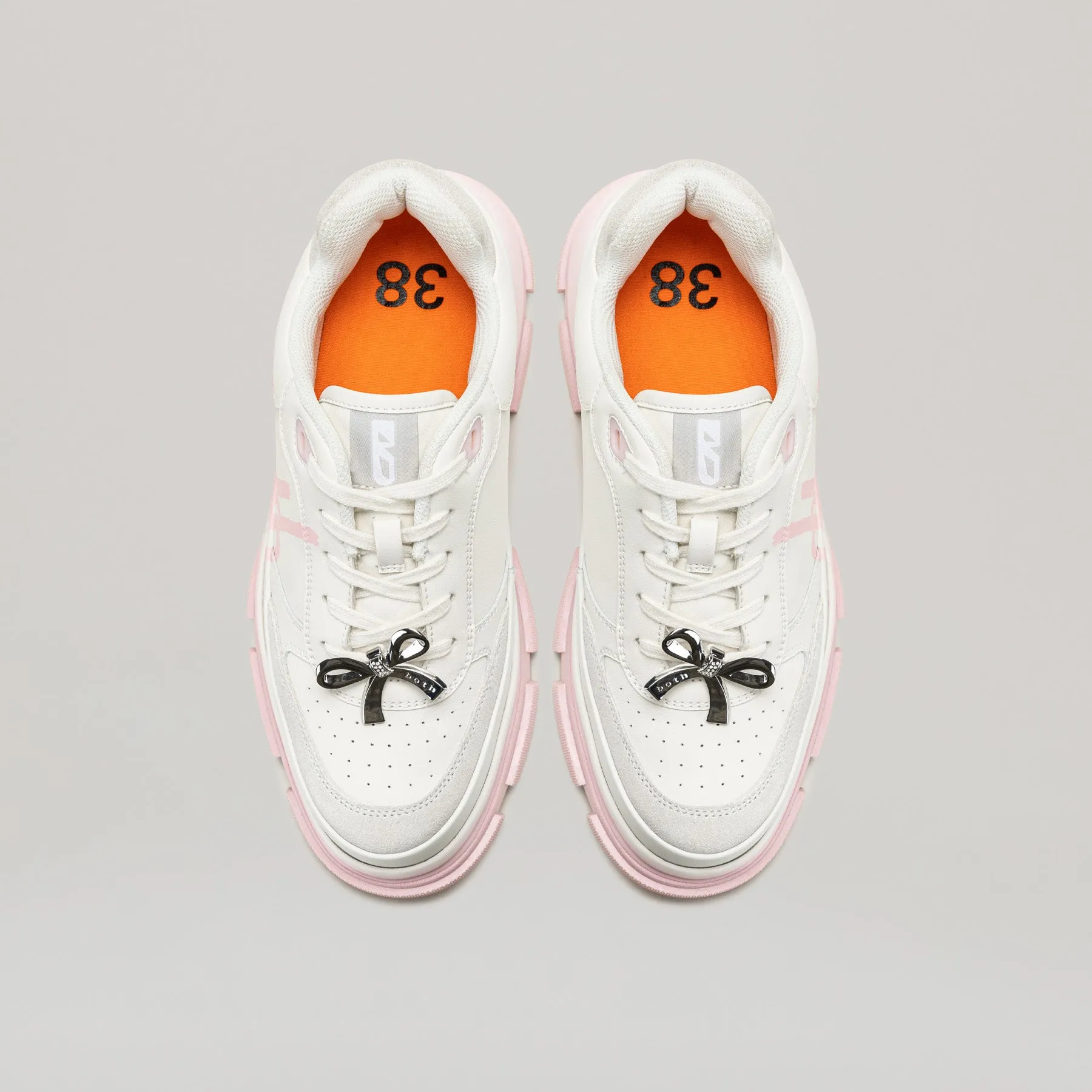 both - GAO EVA METAL BOW PRINTED SNEAKER-PINK/WHITE sold by both product image thumbnail 5