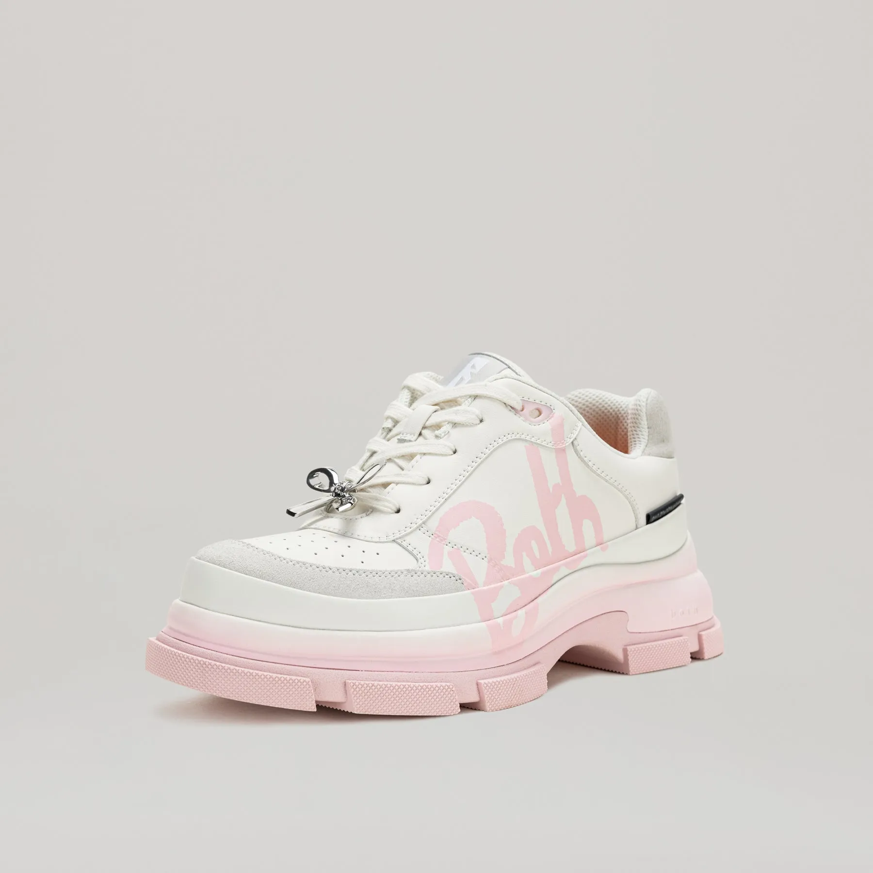 both - GAO EVA METAL BOW PRINTED SNEAKER-PINK/WHITE sold by both product image thumbnail 2