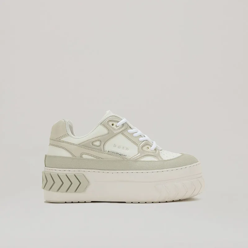 both - TYRES PLATFORM RUNNER-WHITE/BEIGE sold by both