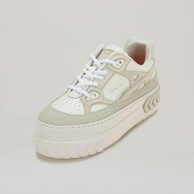 both - TYRES PLATFORM RUNNER-WHITE/BEIGE sold by both product image thumbnail 4