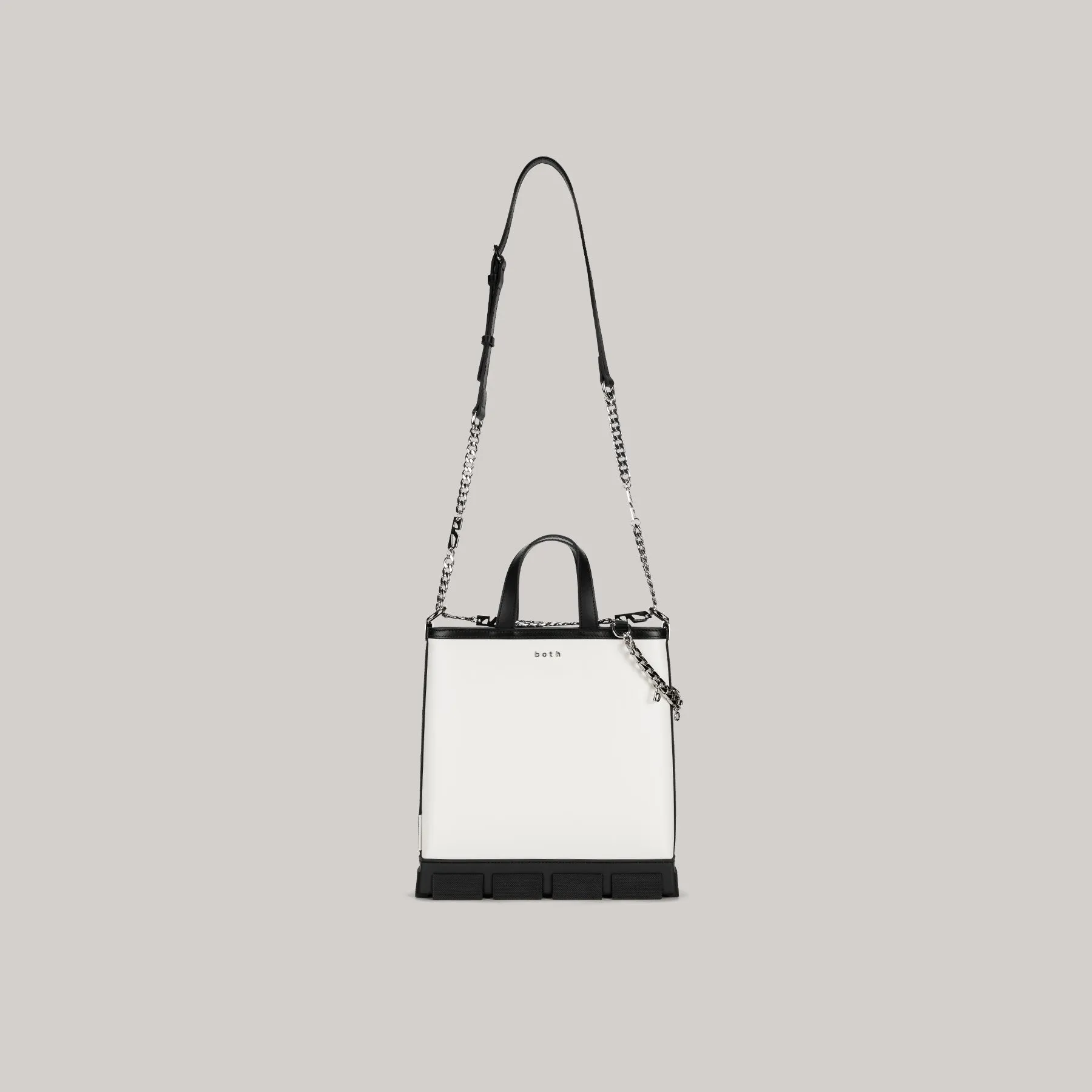 both - GAO MINI TOTE BAG-WHITE/BLACK sold by both product image thumbnail 4