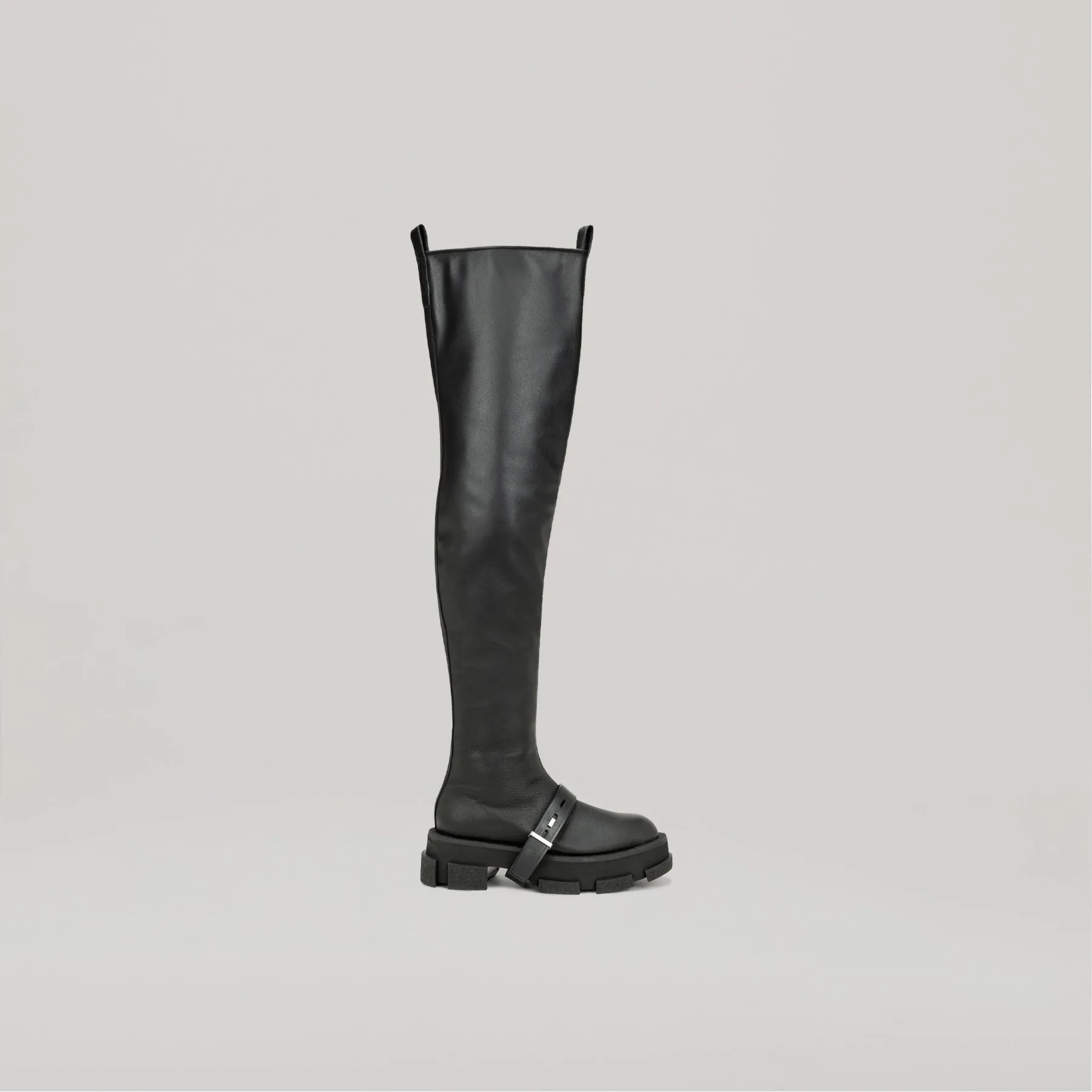 both x DION LEE-GAO PLATFORM THIGH HIGH BOOTS-BLACK sold by both