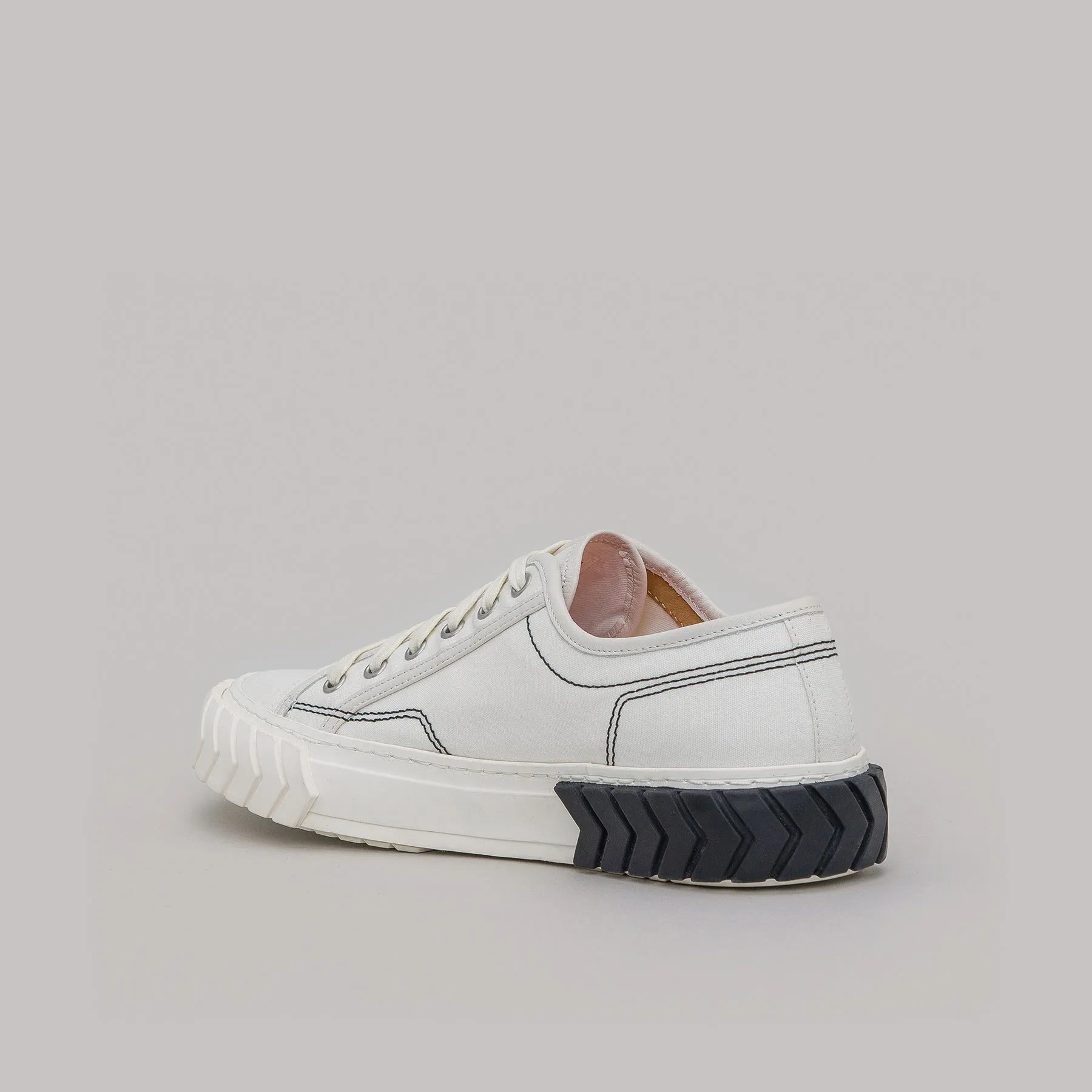 both - TYRES LOW TOP-WHITE/BLACK sold by both product image thumbnail 4