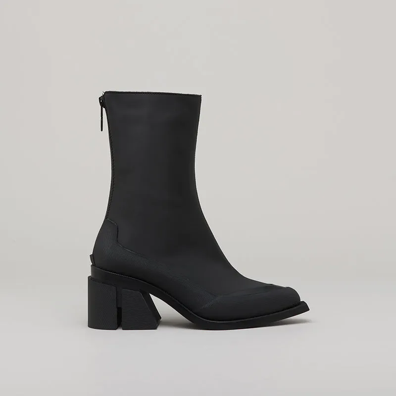 both - GAO LOW HEEL ZIP-BLACK sold by both