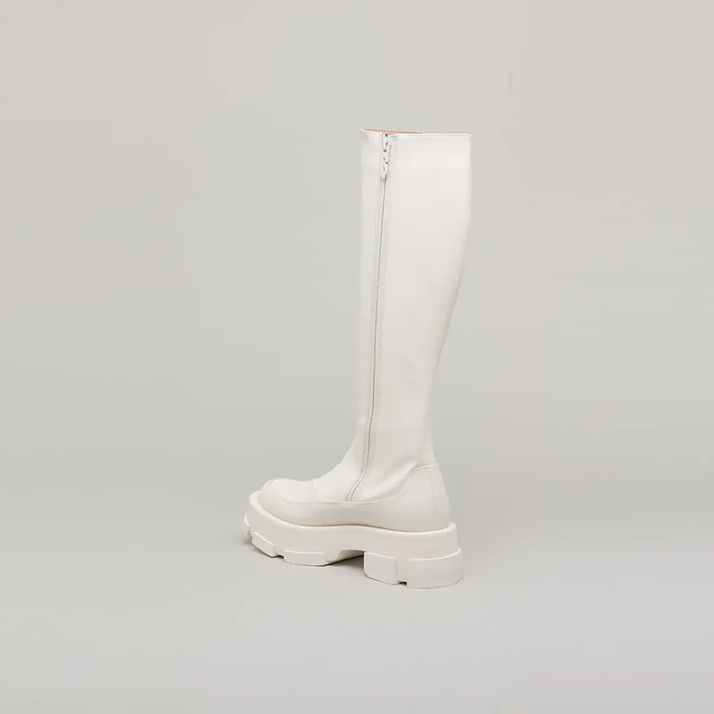 both - GAO PLATFORM KNEE BOOTS-WHITE sold by both product image thumbnail 3