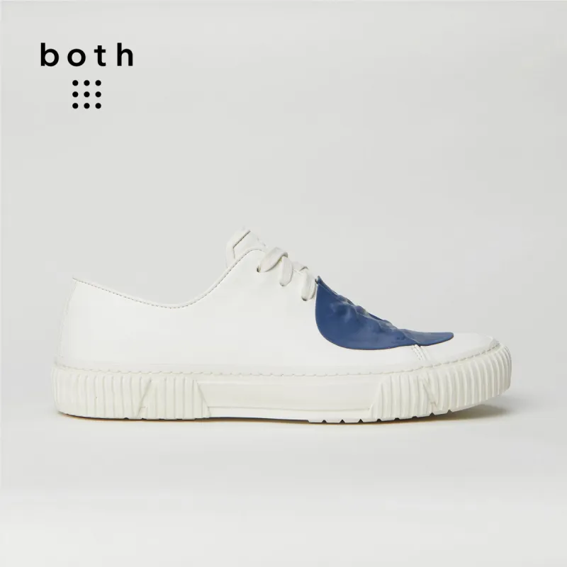 both-Rubber patch Low-top-WHT/BLU sold by both