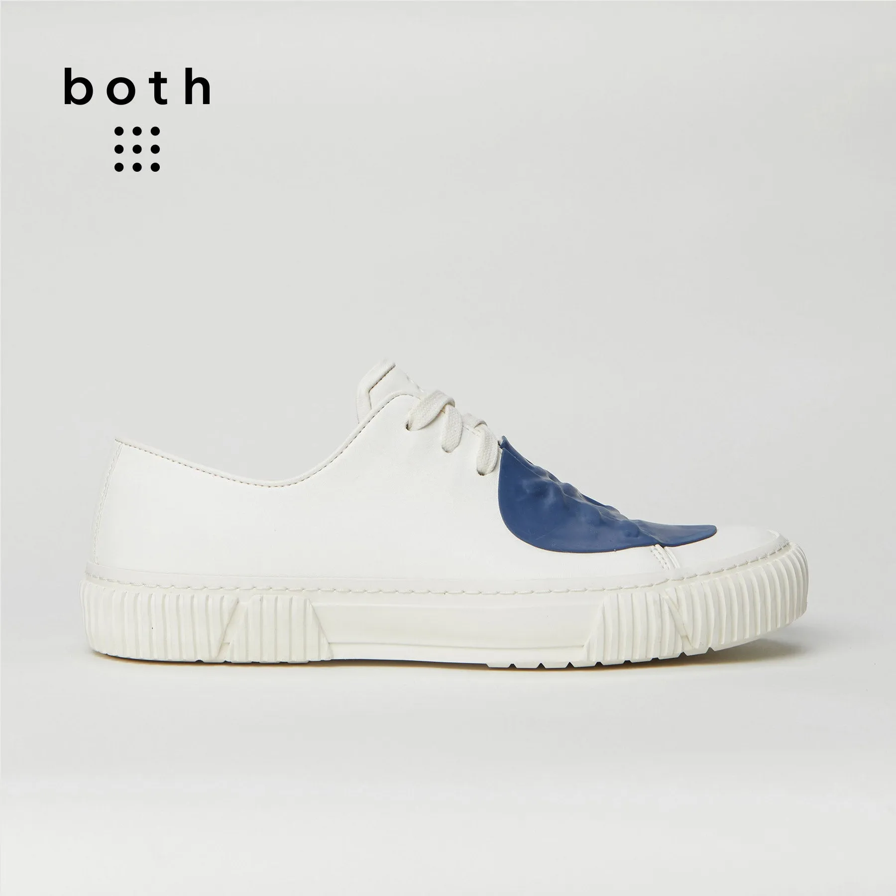 both-Rubber patch Low-top-WHT/BLU sold by both