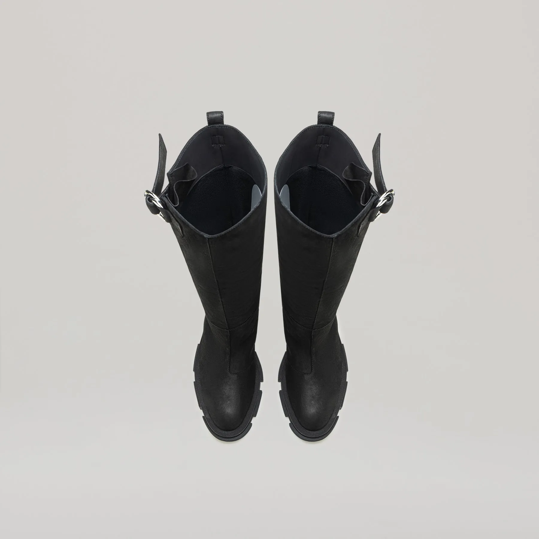 both - GAO PIERCED KNEE BOOT-BLACK sold by both product image thumbnail 5