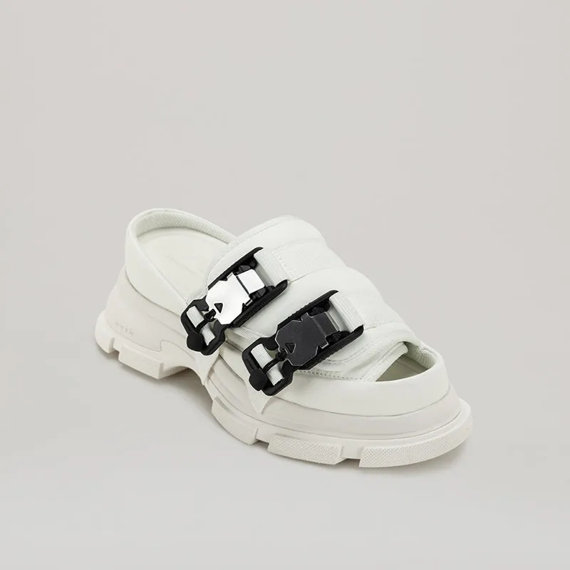 both - GAO EVA BUCKLED SLIDES-WHITE sold by both product image thumbnail 2