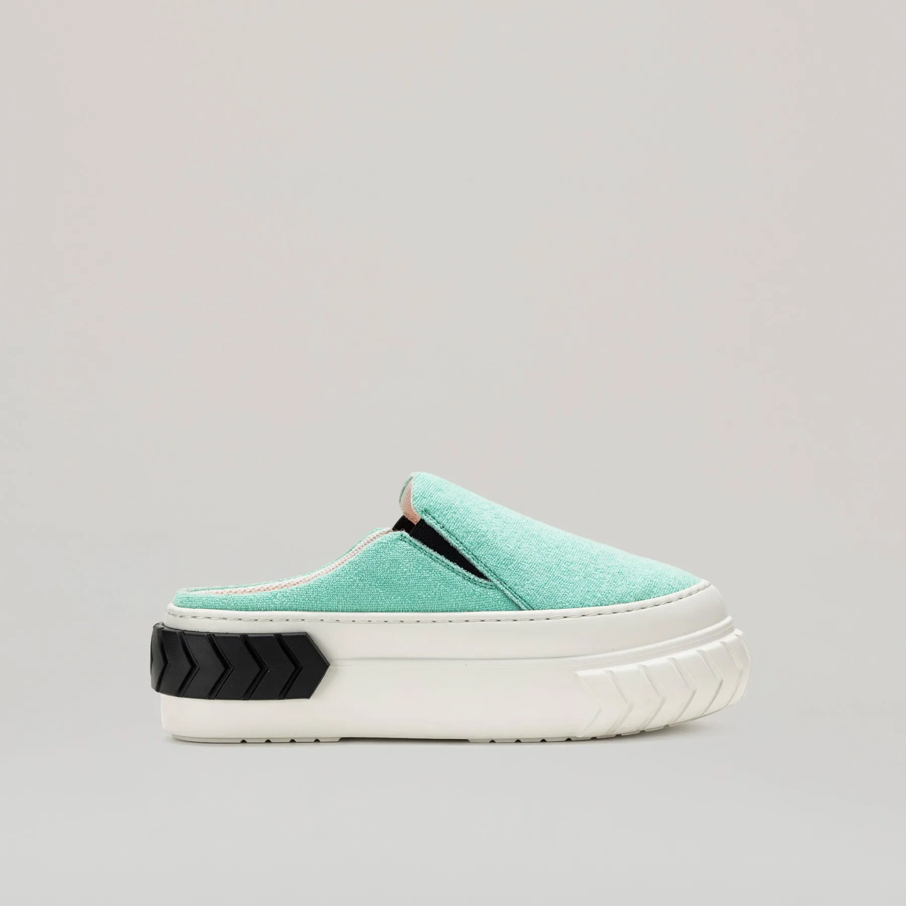 both - TYRES PLATFORM MULES-WHITE/GREEN sold by both