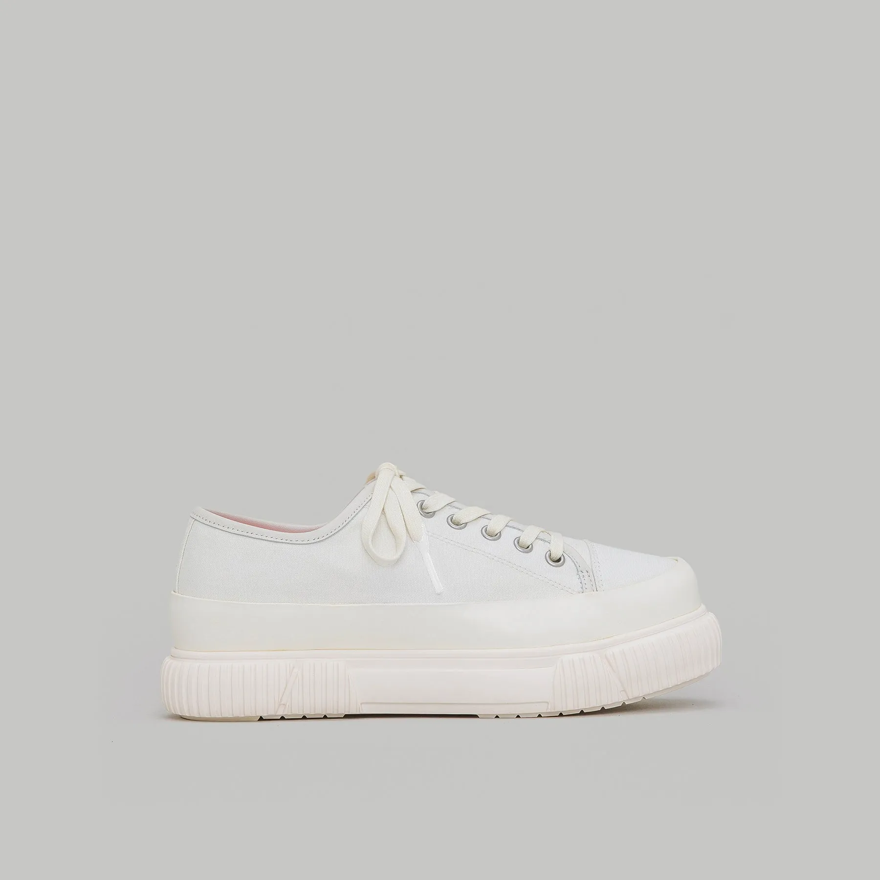 both - EVA PLATFORM SNEAKER-WHITE/WHITE sold by both