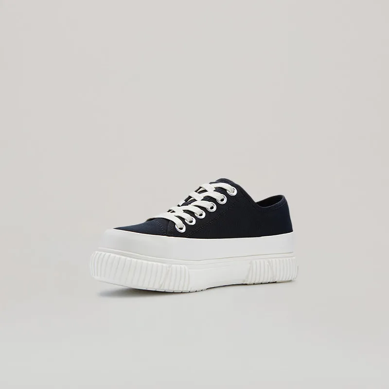 both - EVA PLATFORM SNEAKER-WHITE/BLACK sold by both product image thumbnail 2