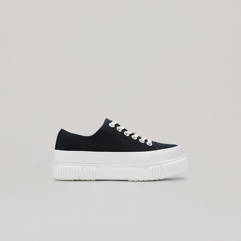 both - EVA PLATFORM SNEAKER-WHITE/BLACK sold by both