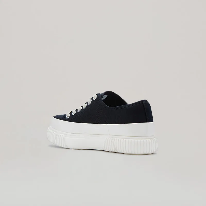 both - EVA PLATFORM SNEAKER-WHITE/BLACK sold by both product image thumbnail 3