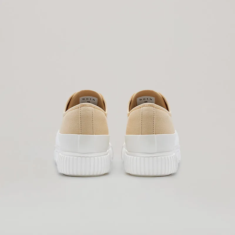 both - EVA PLATFORM SNEAKER-WHITE/BEIGE sold by both product image thumbnail 4