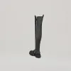 both x DION LEE-GAO PLATFORM THIGH HIGH BOOTS-BLACK sold by both