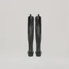 both x DION LEE-GAO PLATFORM THIGH HIGH BOOTS-BLACK sold by both