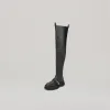 both x DION LEE-GAO PLATFORM THIGH HIGH BOOTS-BLACK sold by both