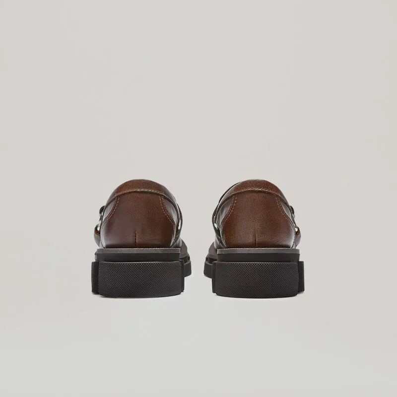 both - GAO PIERCED LOAFER-BROWN sold by both product image thumbnail 4