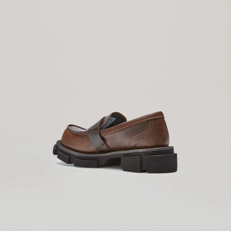 both - GAO PIERCED LOAFER-BROWN sold by both product image thumbnail 3