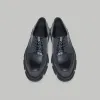 both - GAO DERBIES-SPAZZOLATO-BLACK sold by both