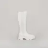both - GAO PLATFORM KNEE BOOTS-WHITE sold by both