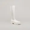 both - GAO PLATFORM KNEE BOOTS-WHITE sold by both