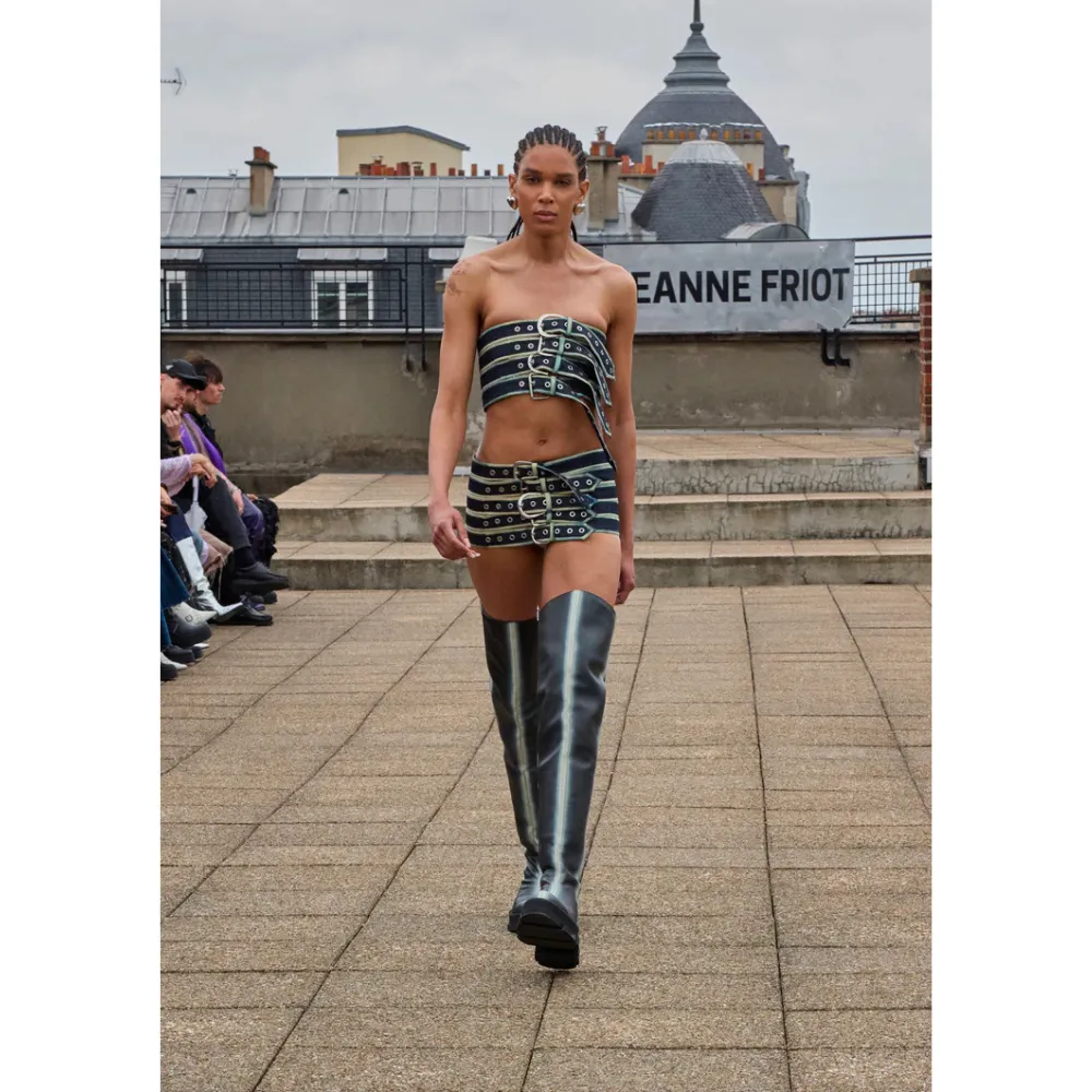 both X Jeanne Friot GAO PLATFORM THIGH HIGH BOOTS - BLACK/BLACK sold by both product image thumbnail 3