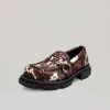 both - GAO PIERCED LOAFER-DARK BROWN/CREAM sold by both