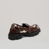 both - GAO PIERCED LOAFER-DARK BROWN/CREAM sold by both