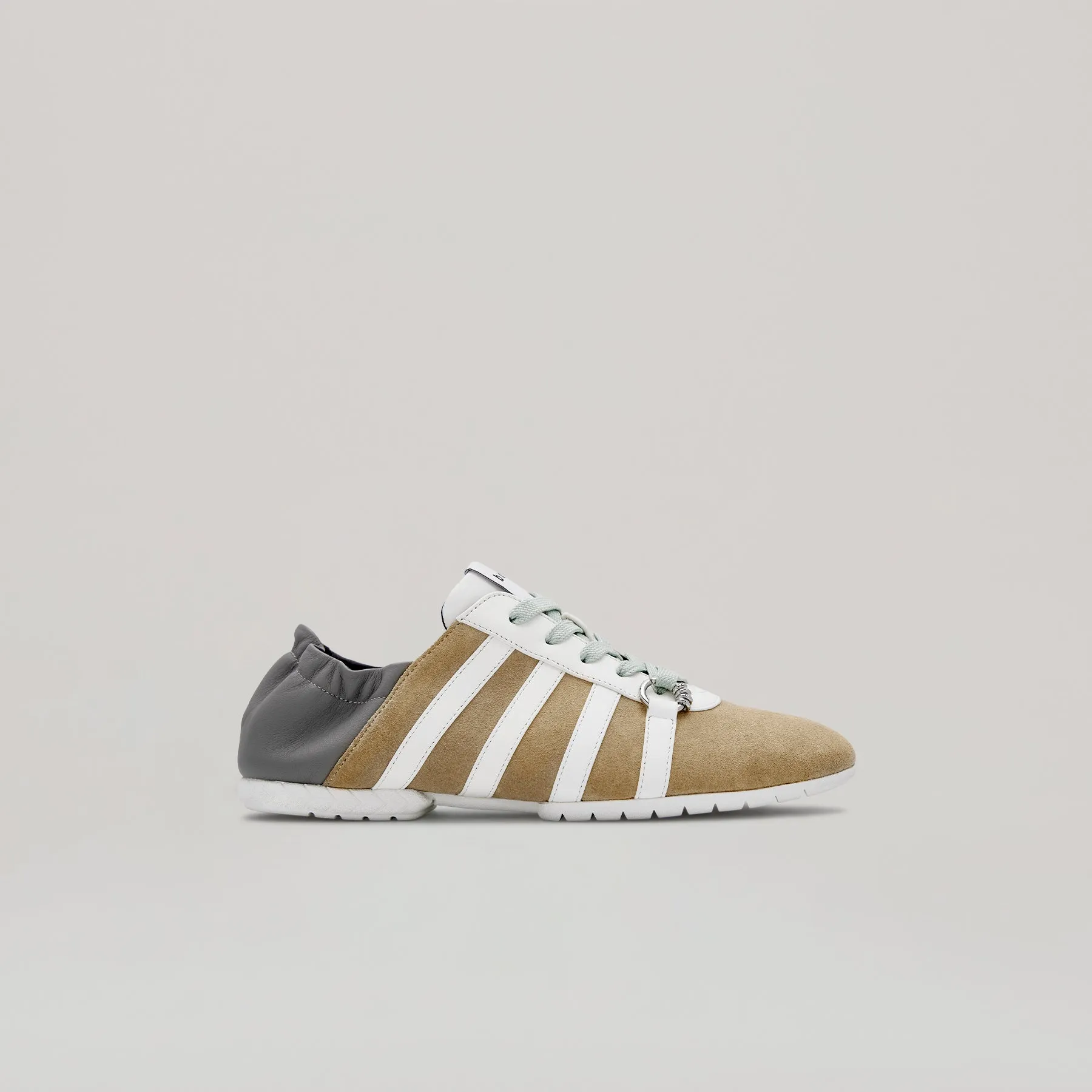 both - TYRES GLIDER LACED UP SNEAKER-KHAKI-GREY/WHITE sold by both