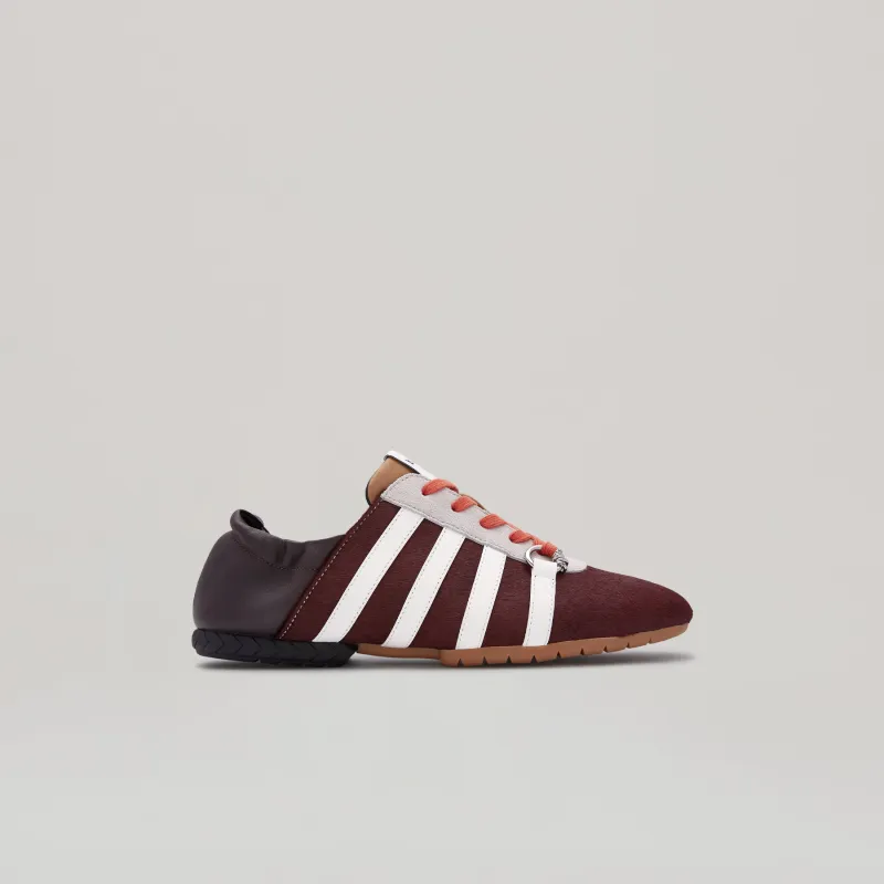 both - TYRES GLIDER LACED UP SNEAKER-BURGUNDY-BEIGE/BROWN-BLACK sold by both