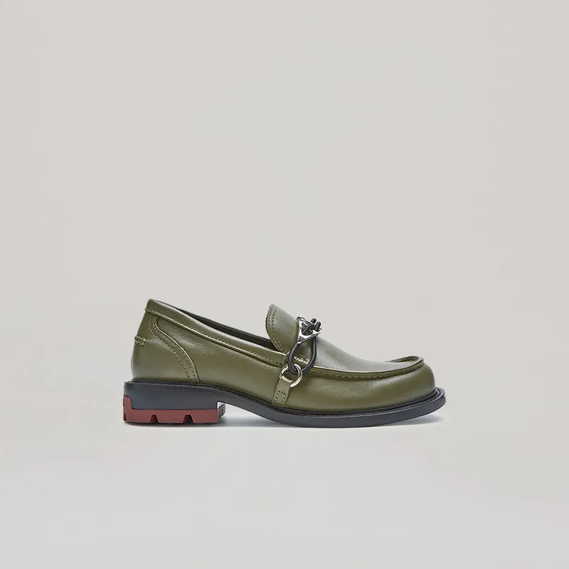 both - RE:RE MOCCASIN LOAFER-BROWN/GREY made by both