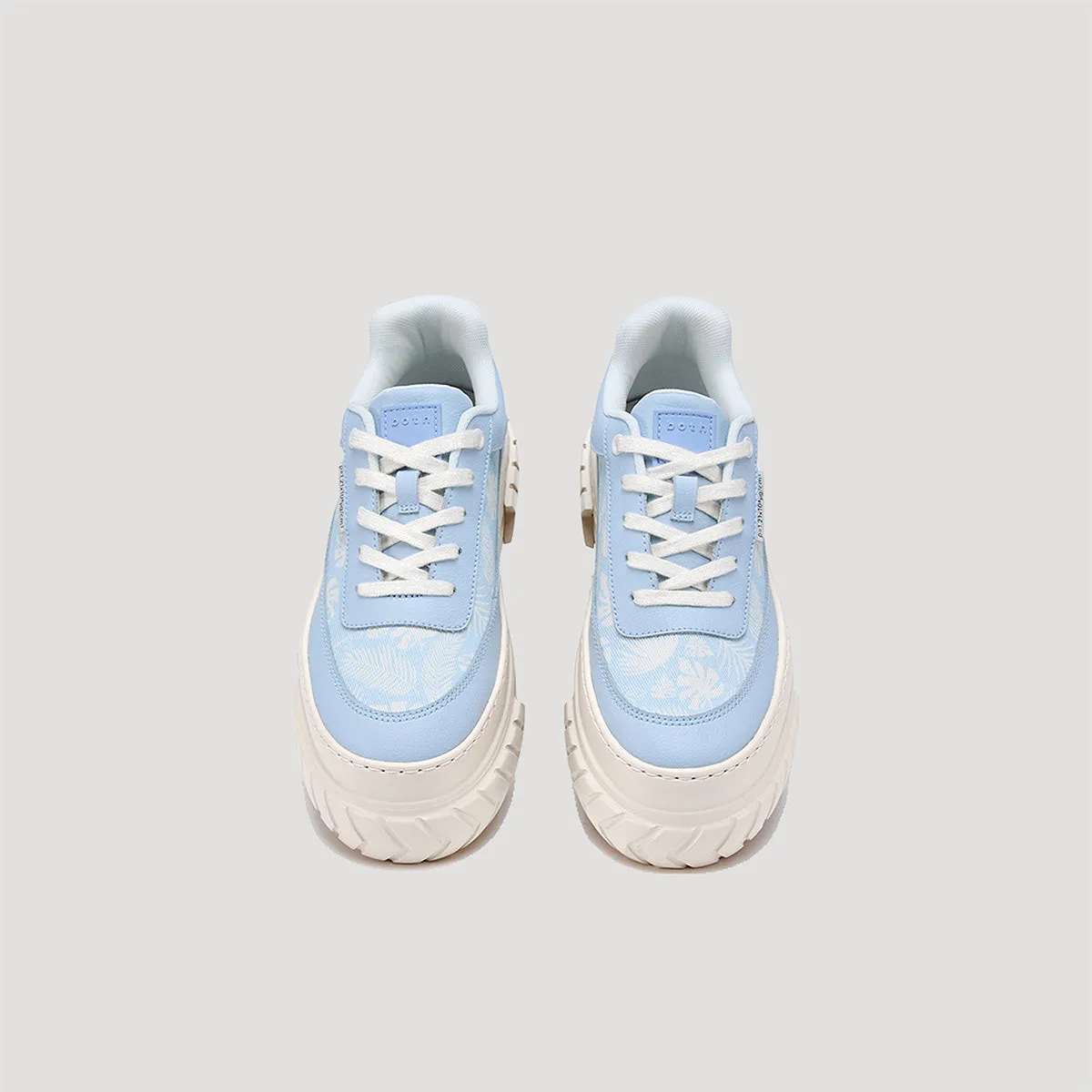 both - TYRES PLATFORM FOLIAGE PRINT SNEAKER-LT-BLUE/BEIGE sold by both product image thumbnail 3