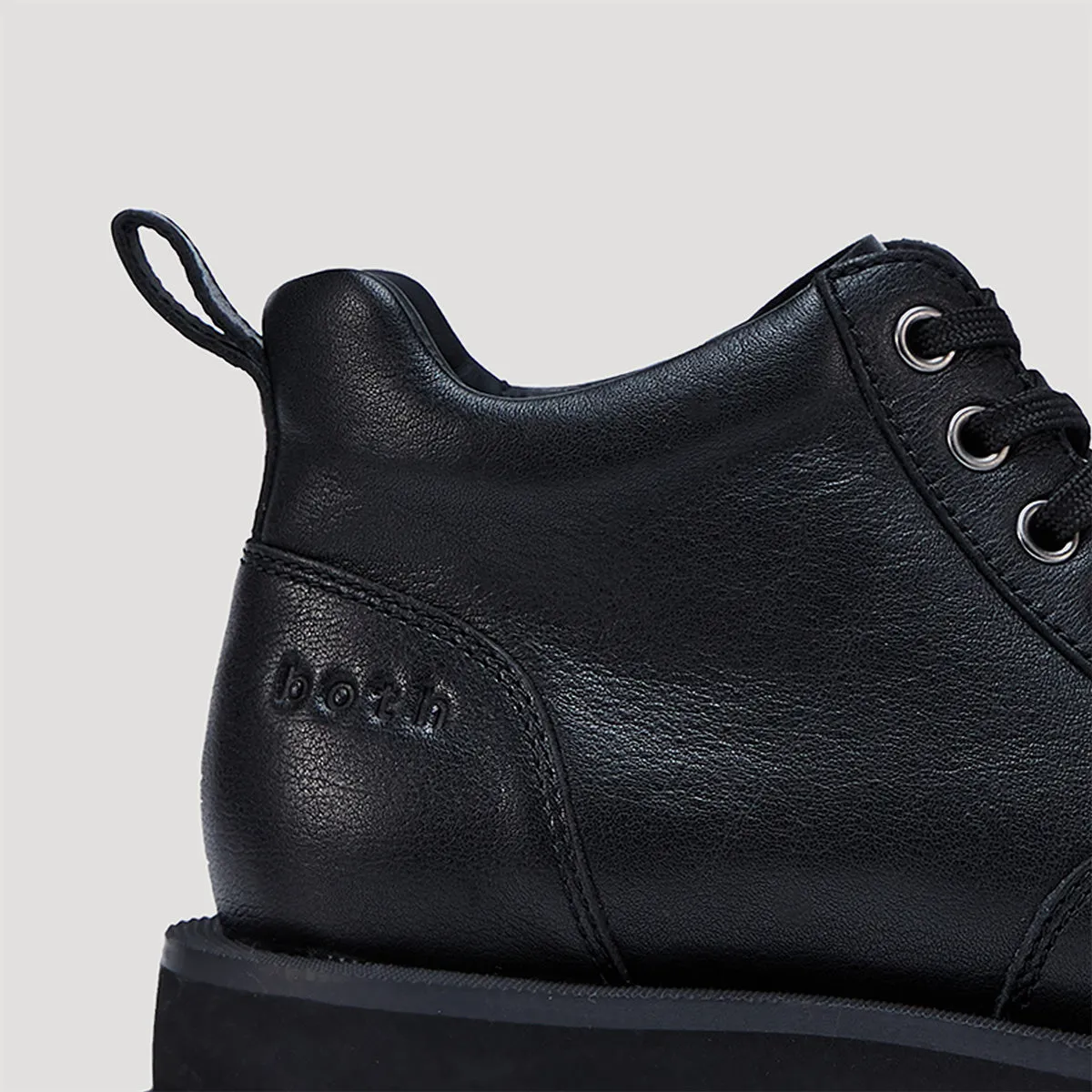 both - GAO PLATFORM MID ARMY BOOTS-BLACK/BLACK sold by both product image thumbnail 5