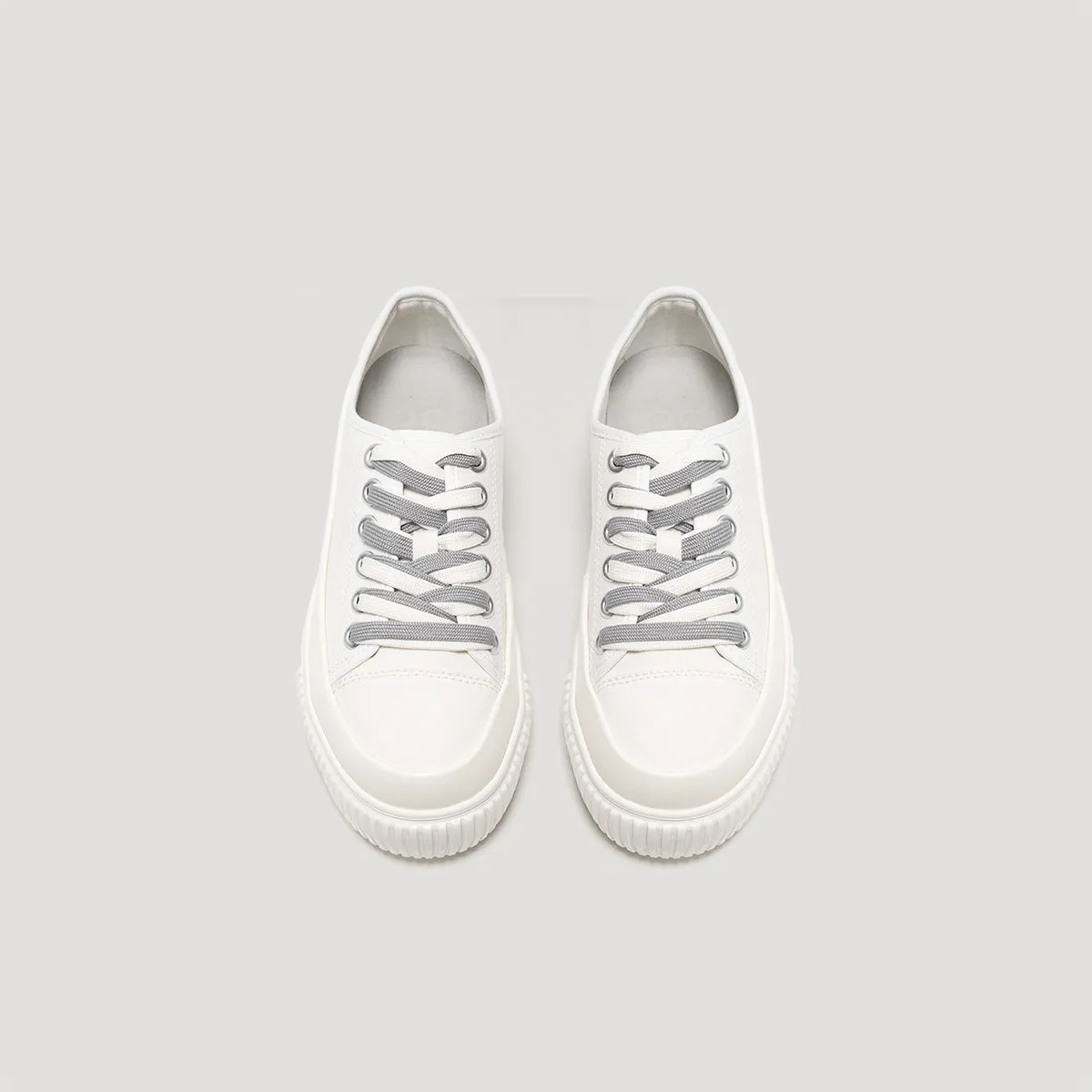 EVA PLATFORM CLASSIC SNEAKER - WHITE/WHITE sold by both product image thumbnail 3